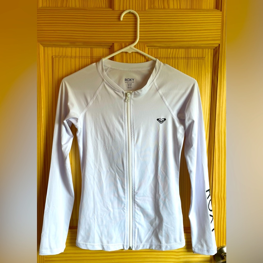 Roxy White rashguard